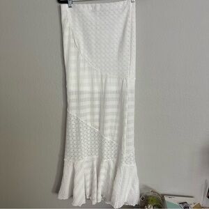 Princess Polly White Maxi Skirt